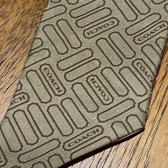 COACH LOZENGE PRINT SILK SCARF - Picture 4 of 5